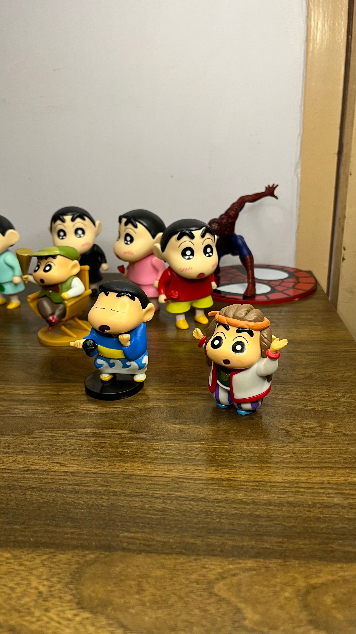 Shinchan Character Action Figure – 15cm, Style: Black Suit