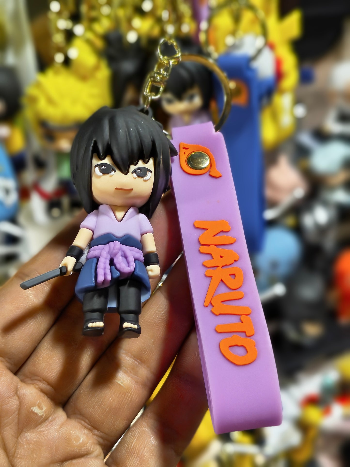 Sasuke Uchiha Anime Keychain - Naruto