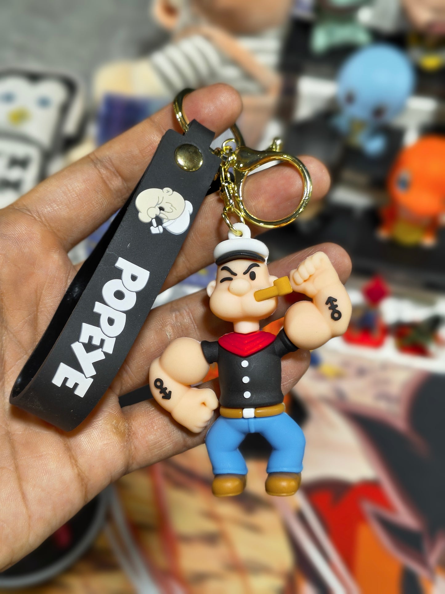 Popeye The Sailor Man Character Keychain