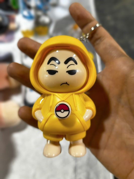 Shinchan Face Changing Keychain with 3 Expressions