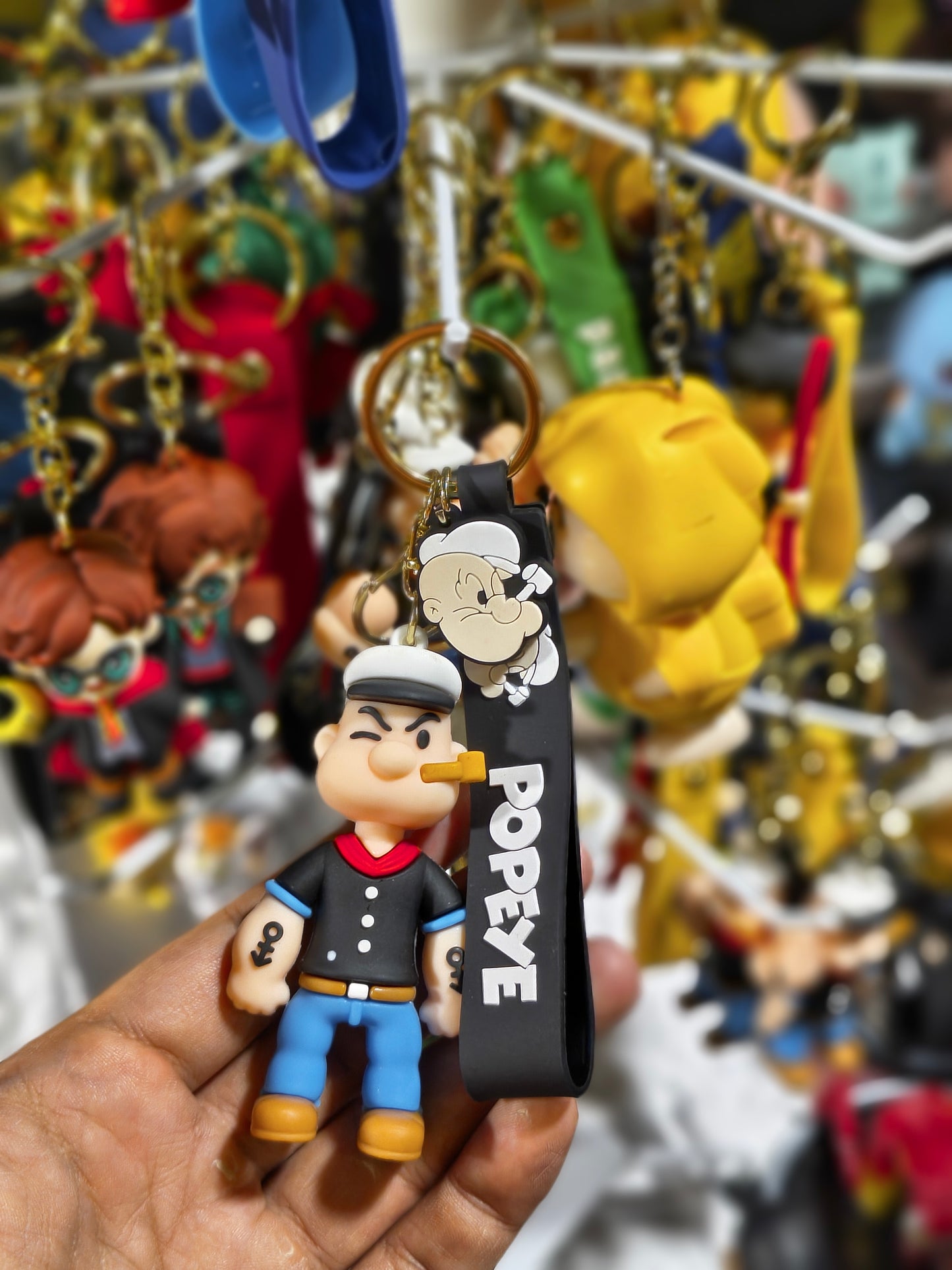 Popeye The Sailor Man Character Keychain