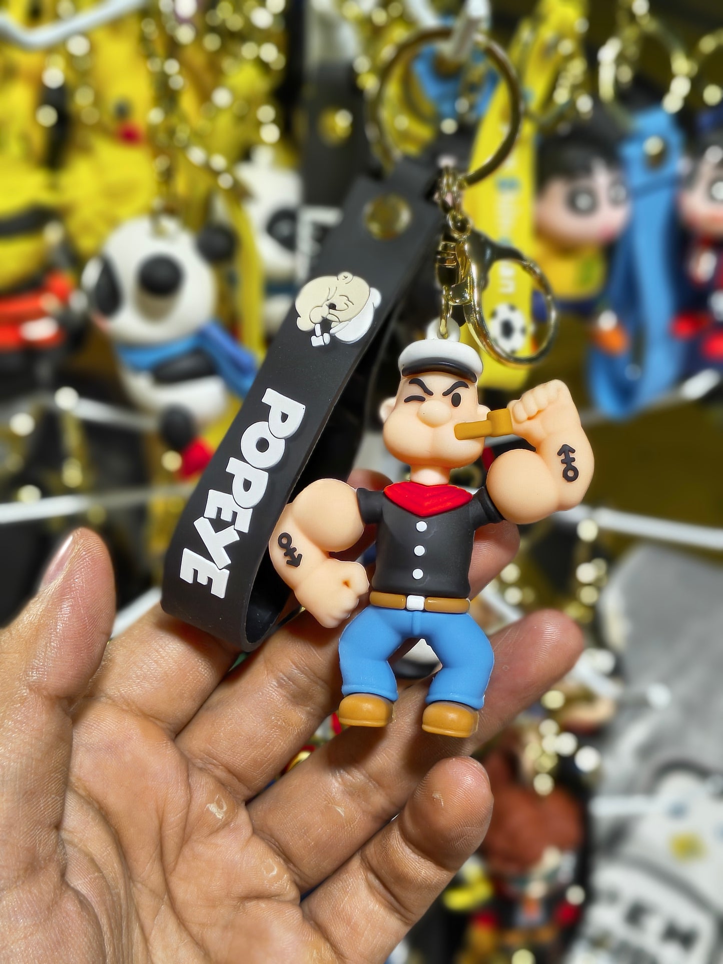 Popeye The Sailor Man Character Keychain