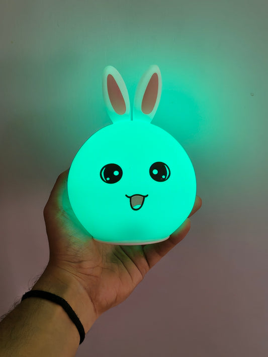 Silicone Bunny Touch Lamp – Color Changing | USB Type-C Rechargeable