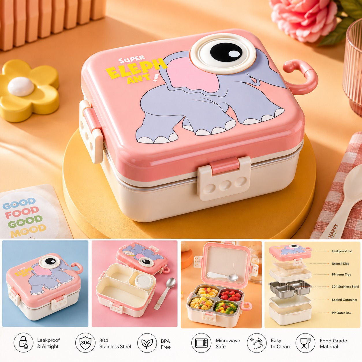 Elephant Tiffin Box