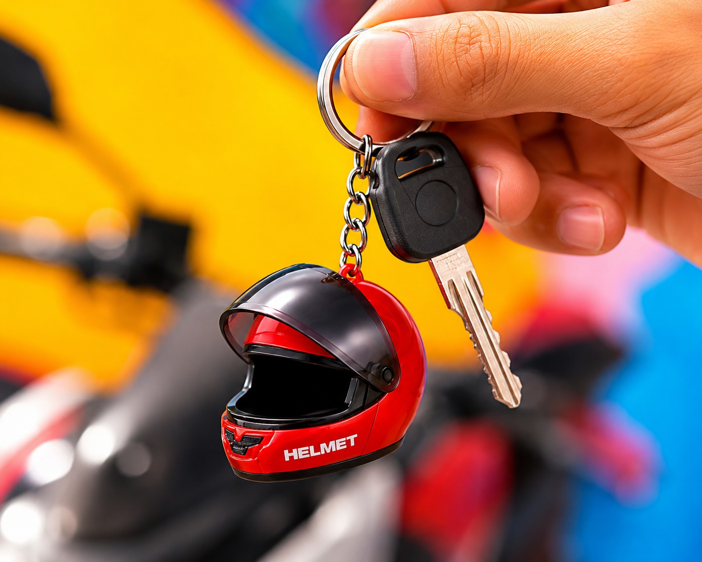 Helmet Keychain