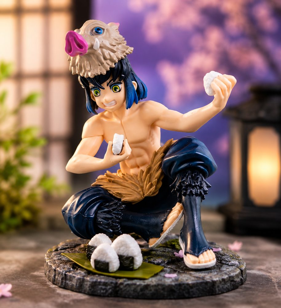 Inosuke Rice Ball Eating Action Figure
