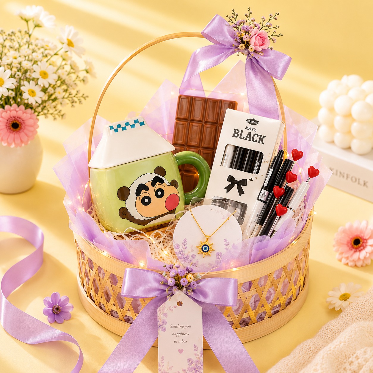Premium Wooden Gift Hamper | Packaging & Decoration Only