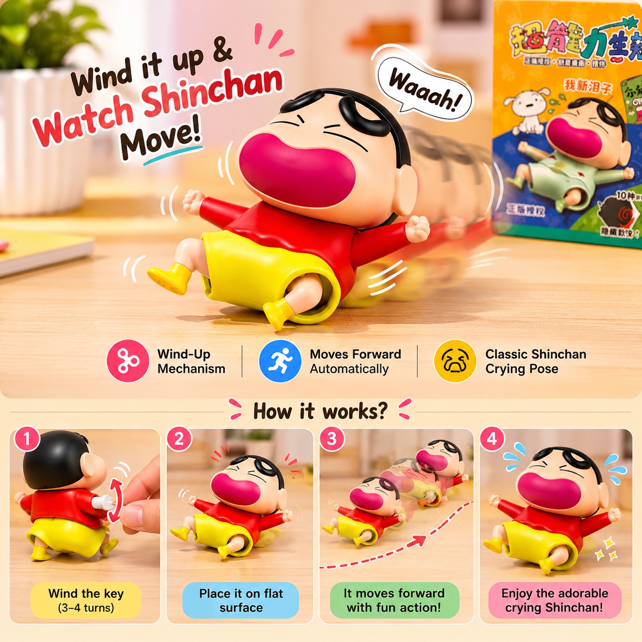 Shinchan Crying Toy Figure