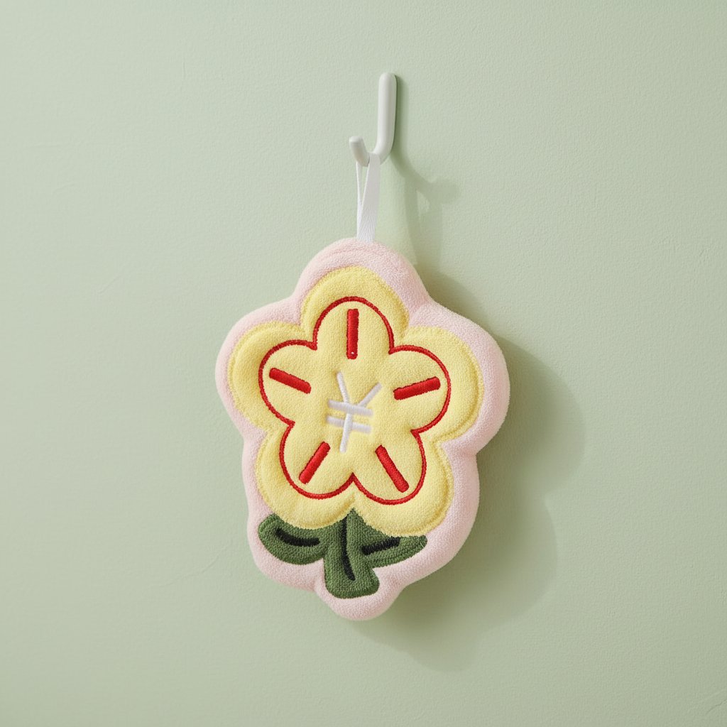 Yellow Flower Hand Towel
